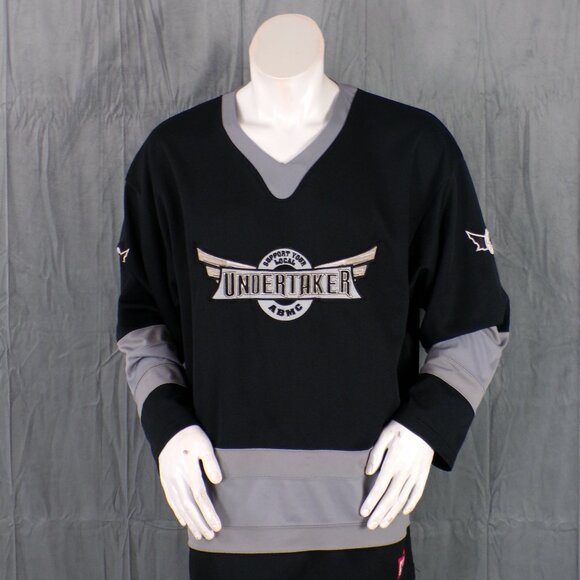 WWE Attitude Era Hockey Jersey - Bike Undertaker - Support Your Local - Men's XL - Picture 1 of 10
